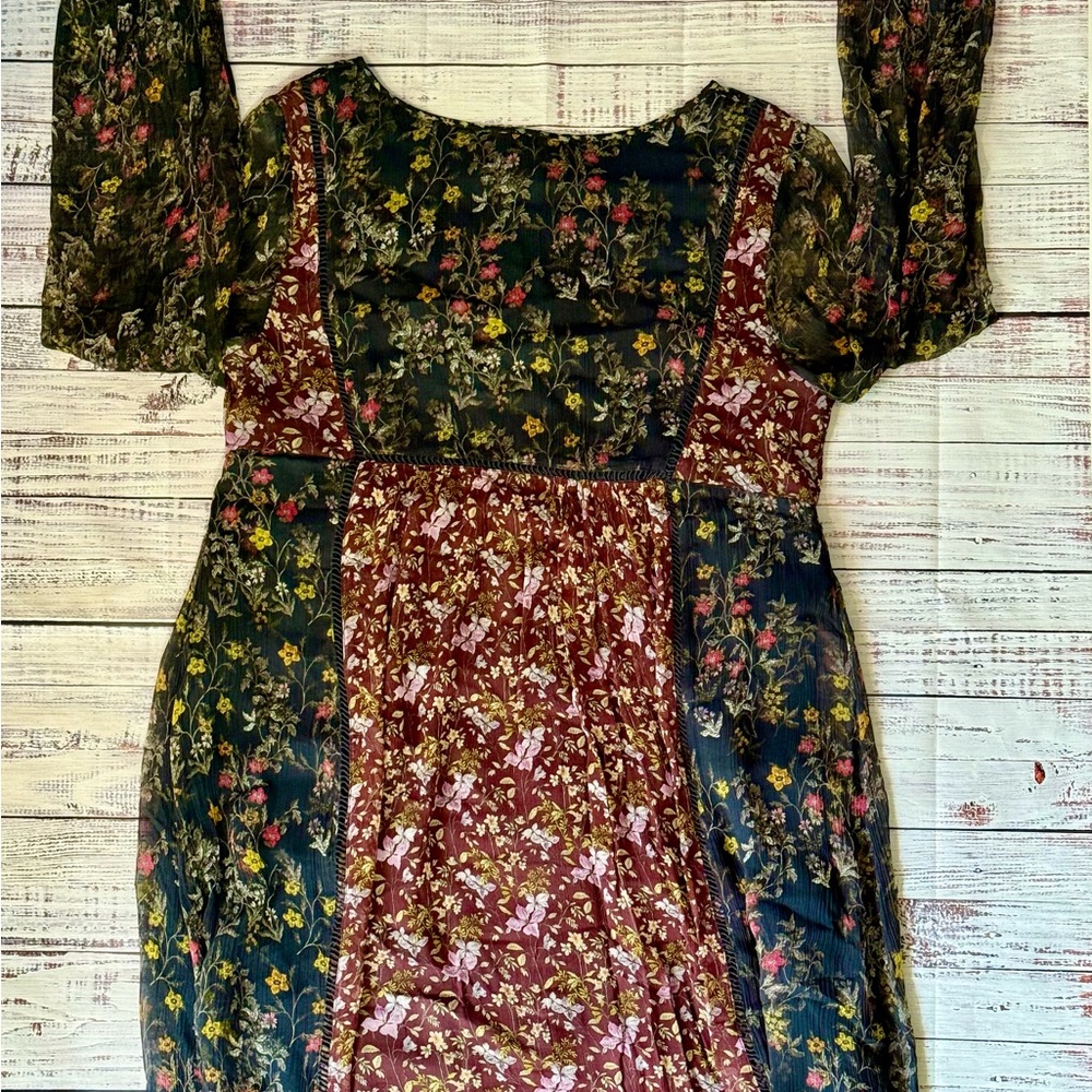Sundance Black Floral Dress